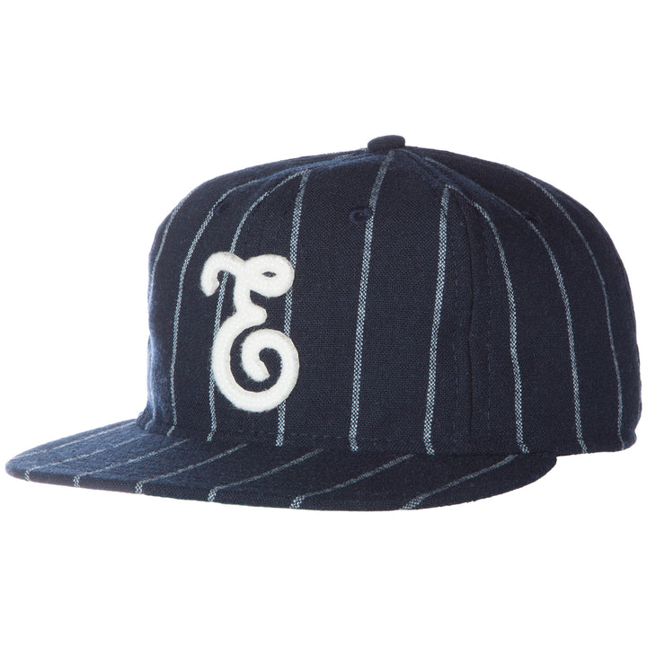 evo x Ebbets Field Flannels® Coleridge Ball Cap Navy/Cream Pinstripe