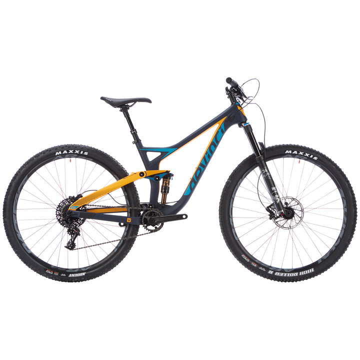 Devinci Django Carbon 29 GX Complete Mountain Bike 2017 Blue/Orange Side View