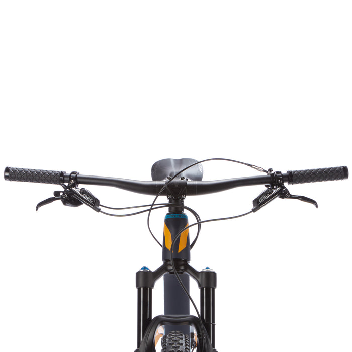 Devinci Django Carbon 29 GX Complete Mountain Bike 2017 Blue/Orange Handlebars View