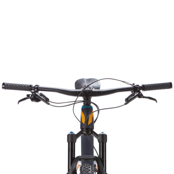 Devinci Django Carbon 29 GX Complete Mountain Bike 2017 Blue/Orange Handlebars View