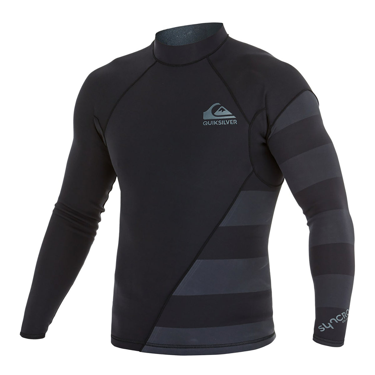 Quiksilver Syncro 1mm New Wave Wetsuit Jacket Black Front View