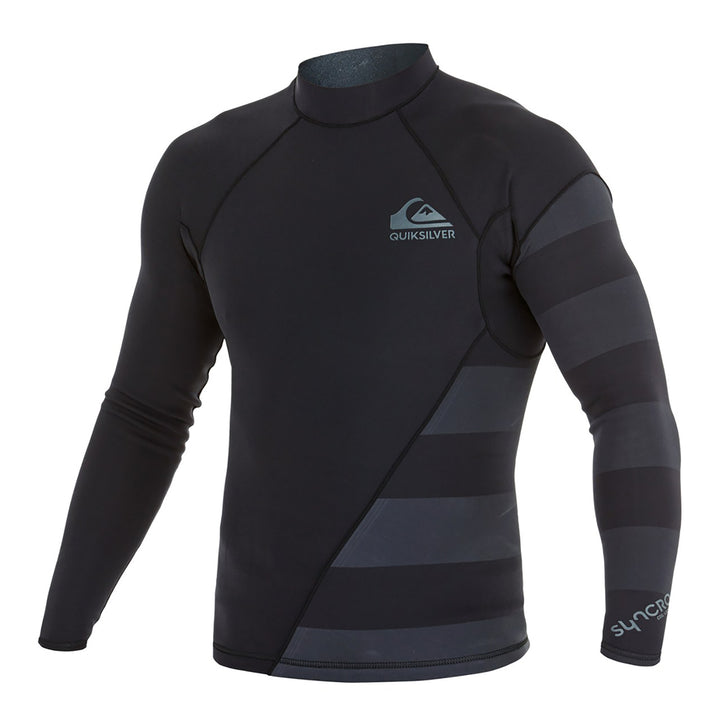 Quiksilver Syncro 1mm New Wave Wetsuit Jacket Black Front View