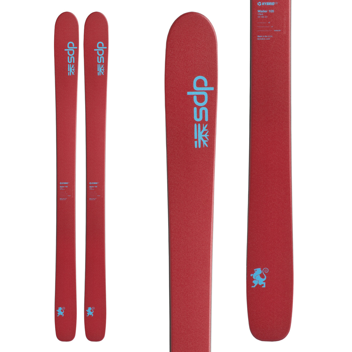 DPS Wailer 105 Hybrid T2 Skis 2017