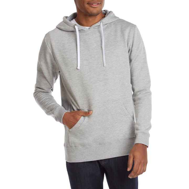 evo Pullover Hoodie Heather Grey Front View