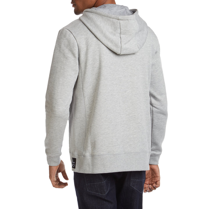 evo Pullover Hoodie Heather Grey Back View