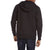 evo Full Zip Hoodie Black Back View