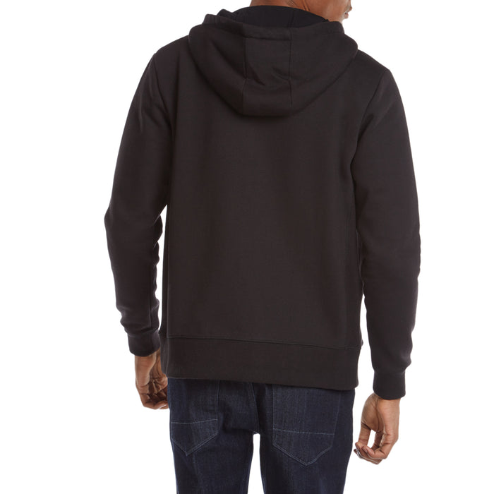 evo Full Zip Hoodie Black Back View
