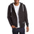 evo Full Zip Hoodie Black Detail 1 View