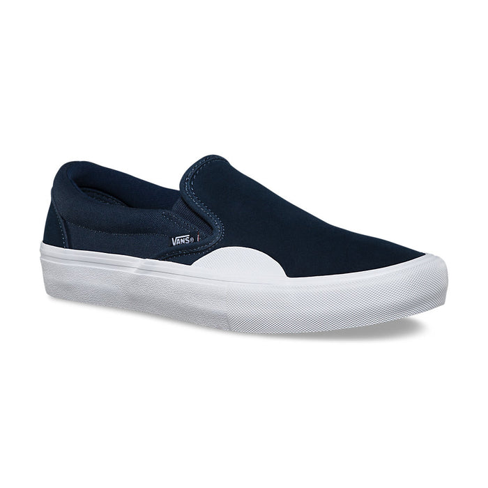 Vans Slip-On Pro Skate Shoes (Rubber) Dress Blues/White