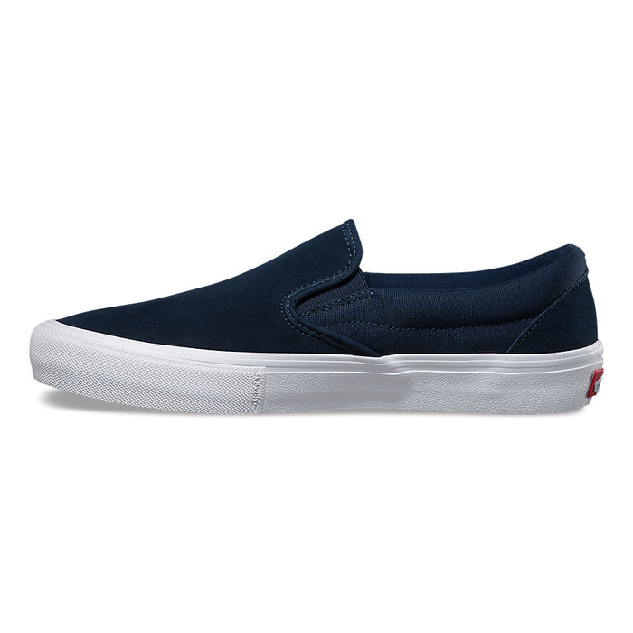 Vans Slip-On Pro Skate Shoes (Rubber) Dress Blues/White