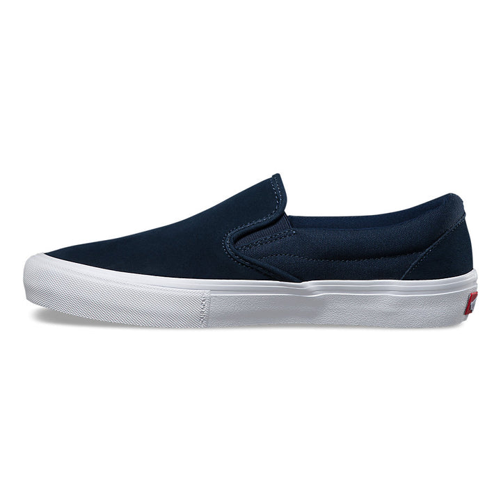Vans Slip-On Pro Skate Shoes (Rubber) Dress Blues/White