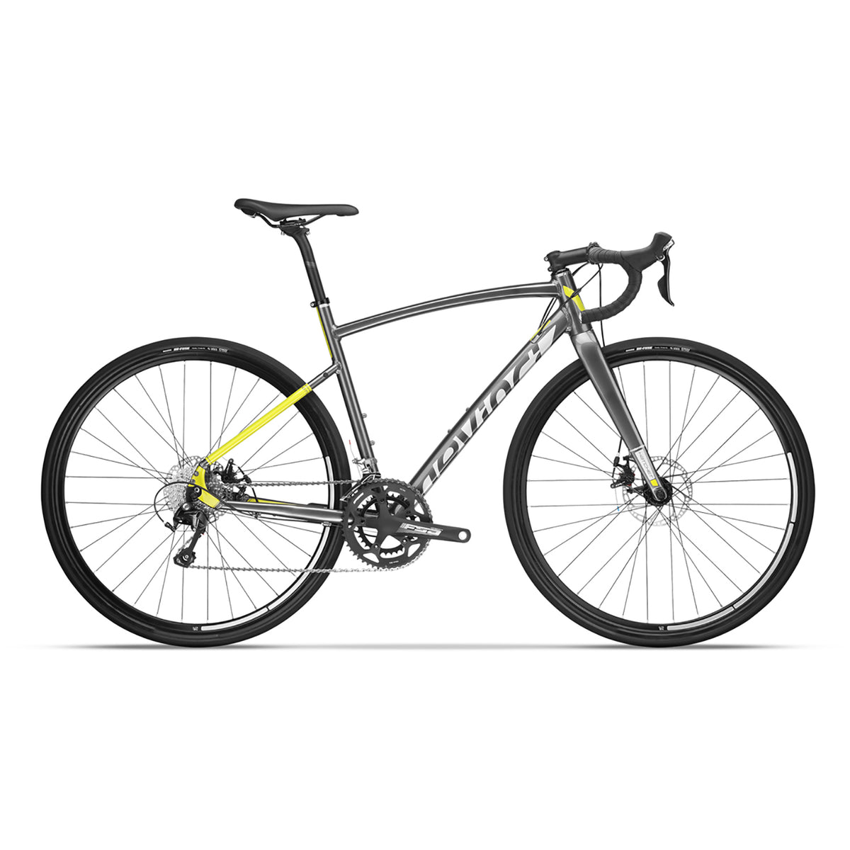 Devinci Hatchet XP Complete Bike 2017 Coal/Yellow Side View