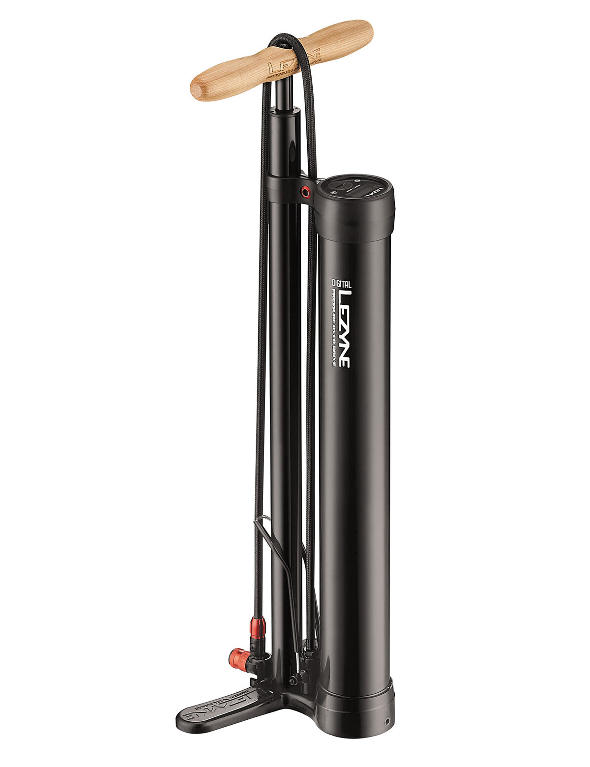 Lezyne Digital Pressure Overdrive Floor Pump Gloss Black
