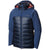 Columbia Titanium HEATZONE 1000 Turbodown™ Hooded Jacket Night Tide/Collegiate Navy/Rust Red