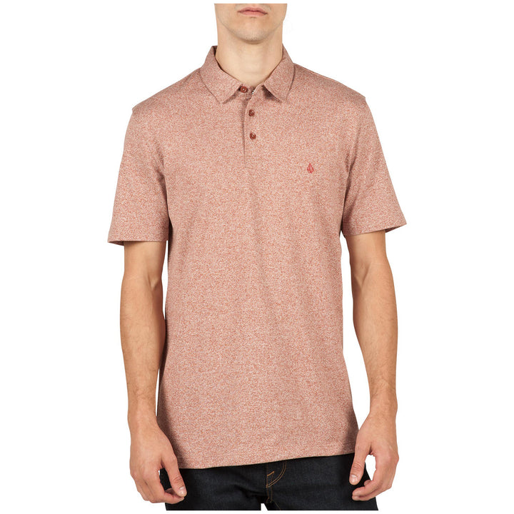 Volcom Wowzer Polo Shirt Dark Clay