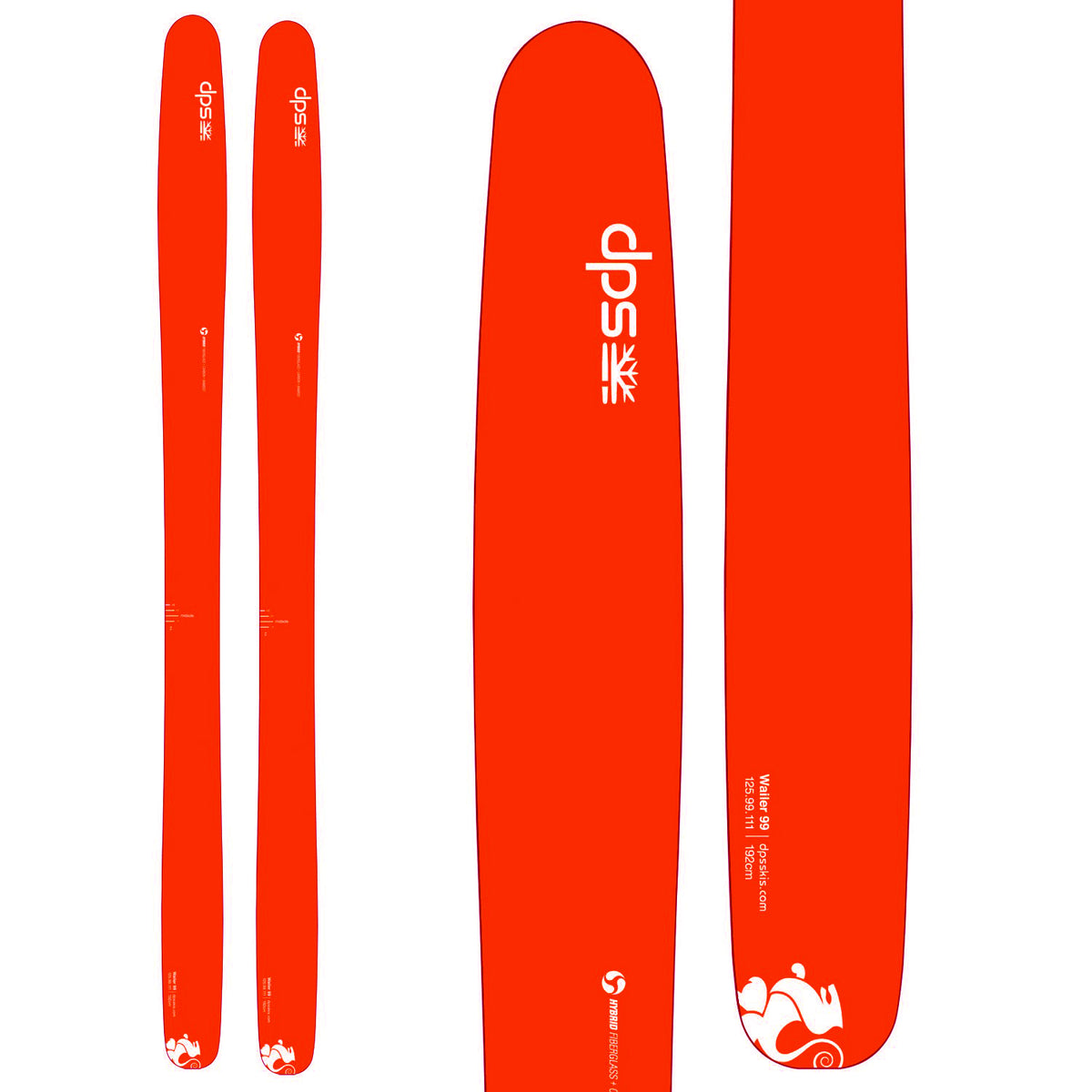 DPS Wailer 99 Hybrid Skis 2016