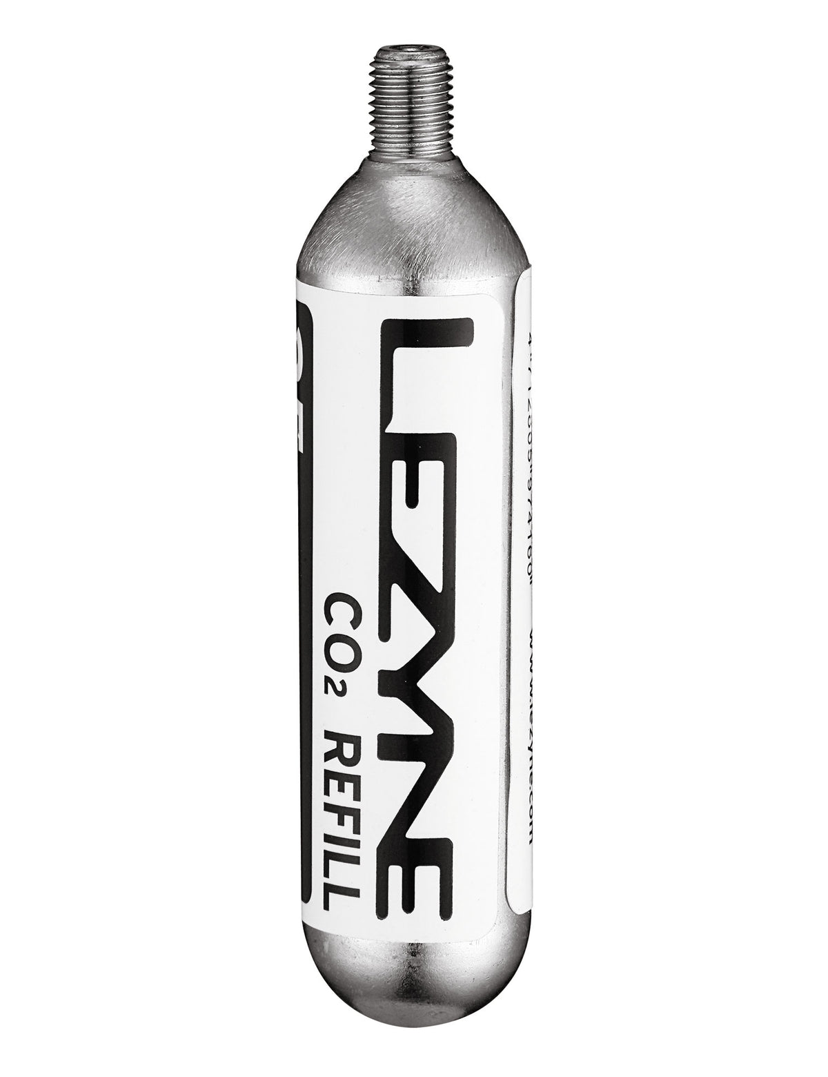 Lezyne 25 Gram Threaded CO2 Cartridge - 5pk Silver