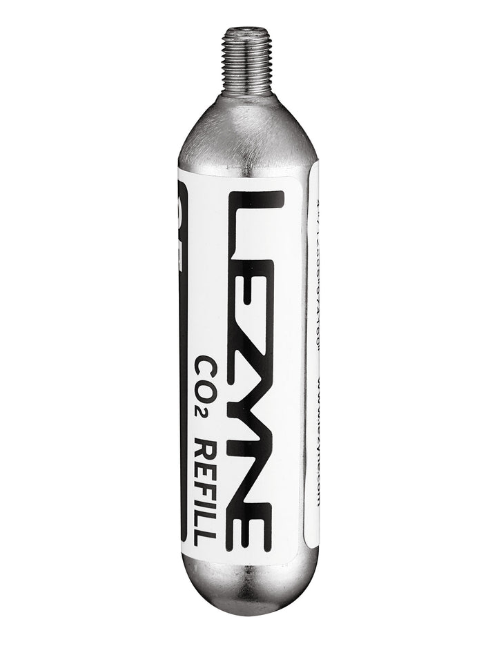 Lezyne 25 Gram Threaded CO2 Cartridge - 5pk Silver
