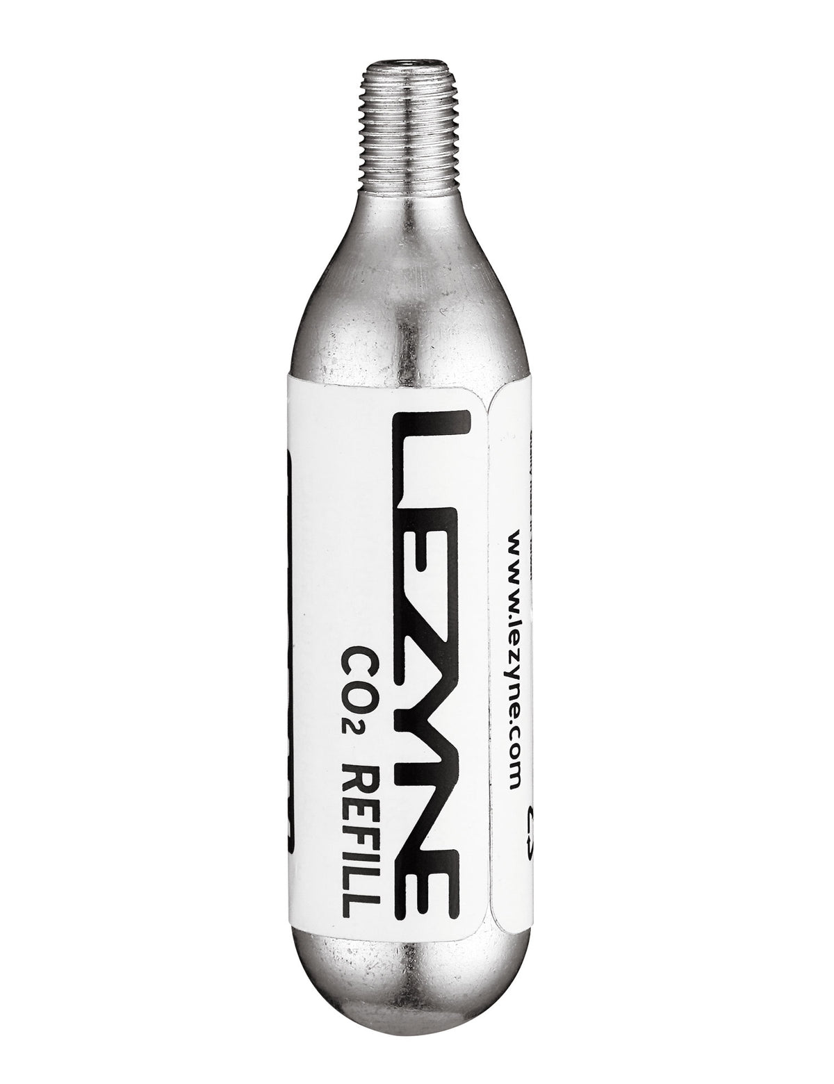 Lezyne 16 Gram Threaded CO2 Cartridge - 5pk Silver