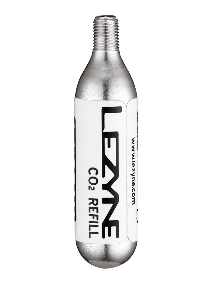 Lezyne 16 Gram Threaded CO2 Cartridge - 5pk Silver