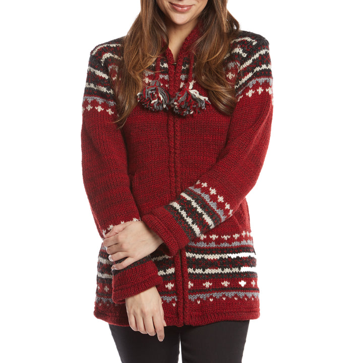 Laundromat Elizabeth Sweater - Women's Scarlet Detail 1 View