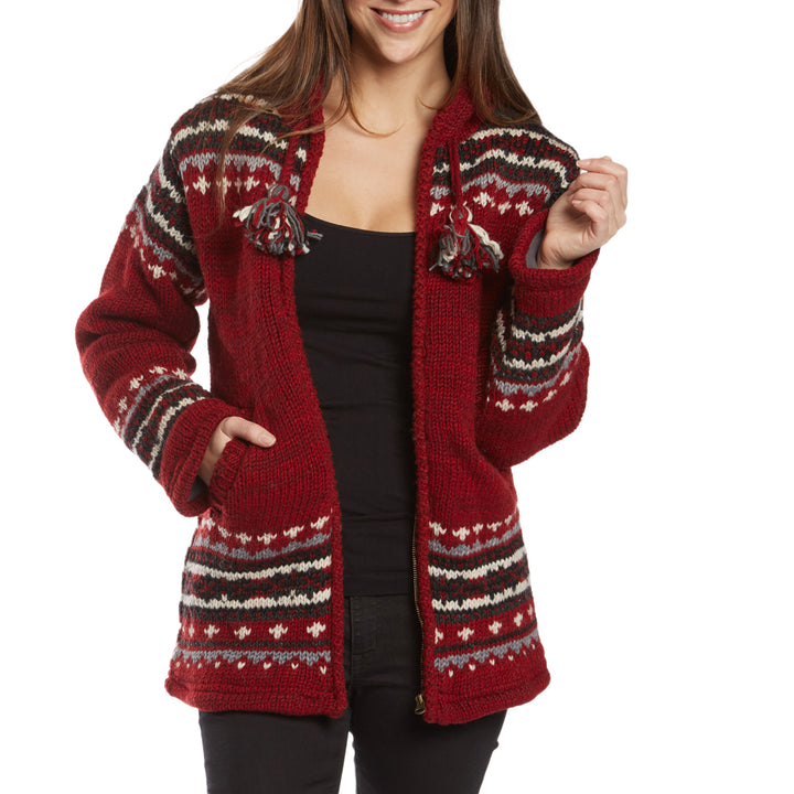 Laundromat Elizabeth Sweater - Women's Scarlet Detail 2 View