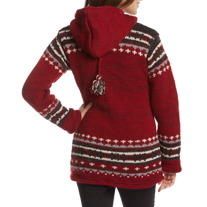 Laundromat Elizabeth Sweater - Women's Scarlet Back View