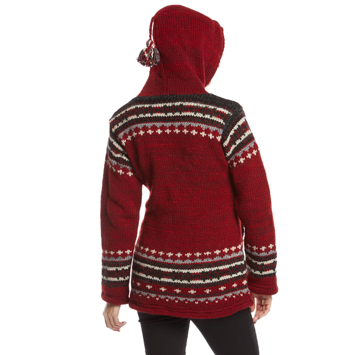 Laundromat Elizabeth Sweater - Women's Scarlet Hood View