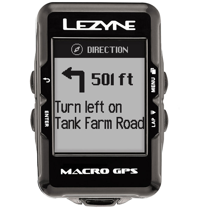 Lezyne Macro GPS Bike Computer Black