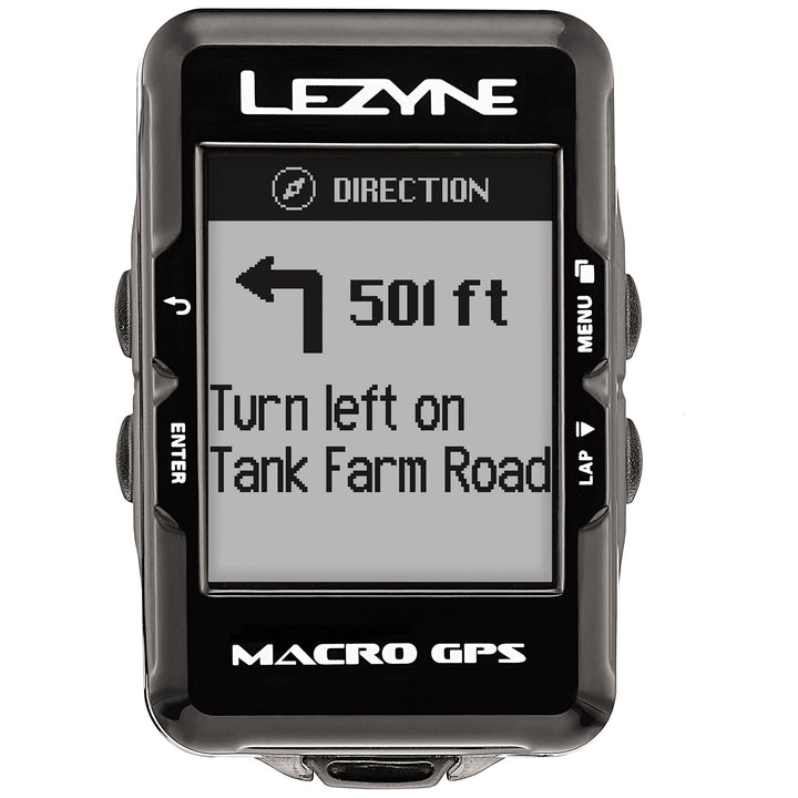 Lezyne Macro GPS Bike Computer Black