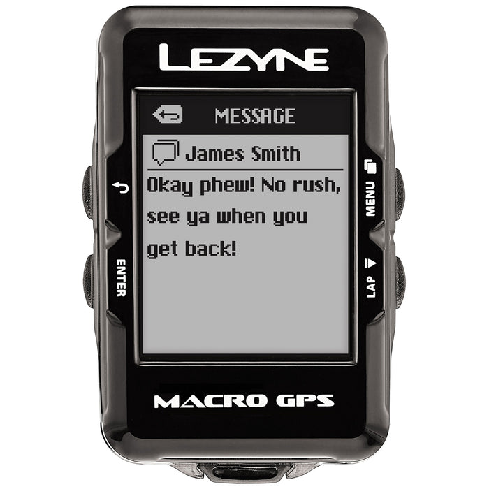 Lezyne Macro GPS Bike Computer Black
