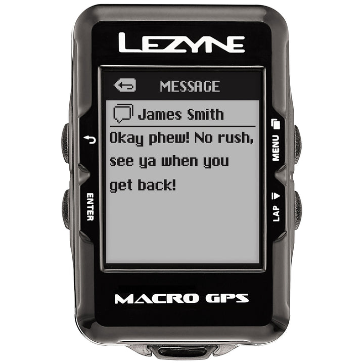 Lezyne Macro GPS Bike Computer Black