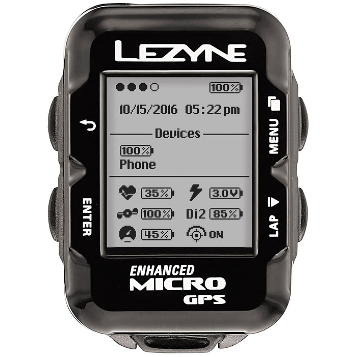 Lezyne Micro GPS Bike Computer Black