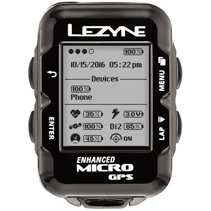 Lezyne Micro GPS Bike Computer Black