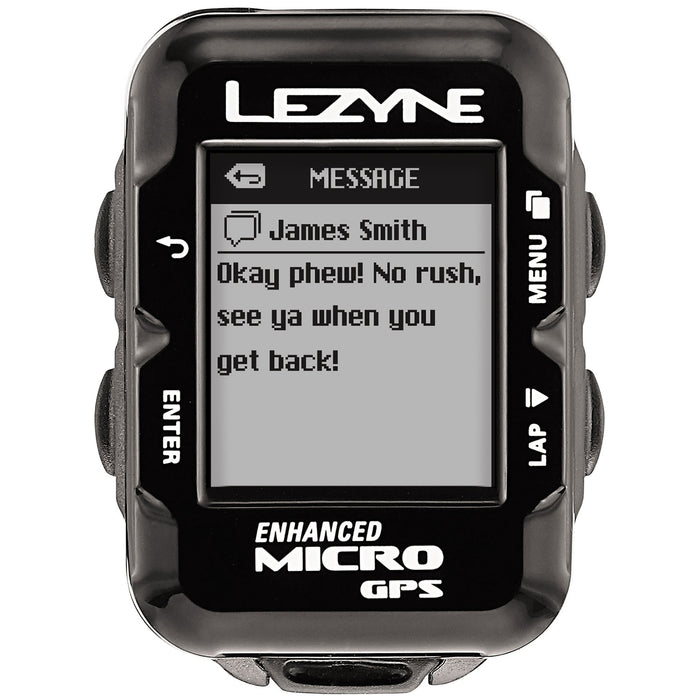 Lezyne Micro GPS Bike Computer Black