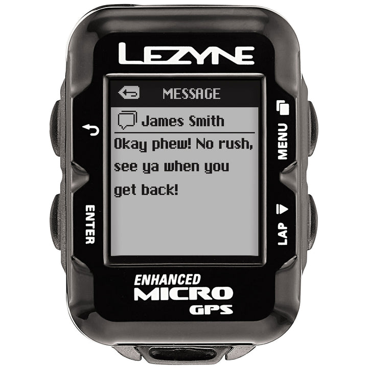 Lezyne Micro GPS Bike Computer Black