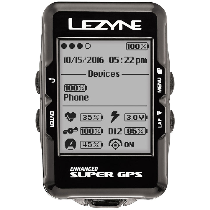 Lezyne Super GPS Bike Computer Black