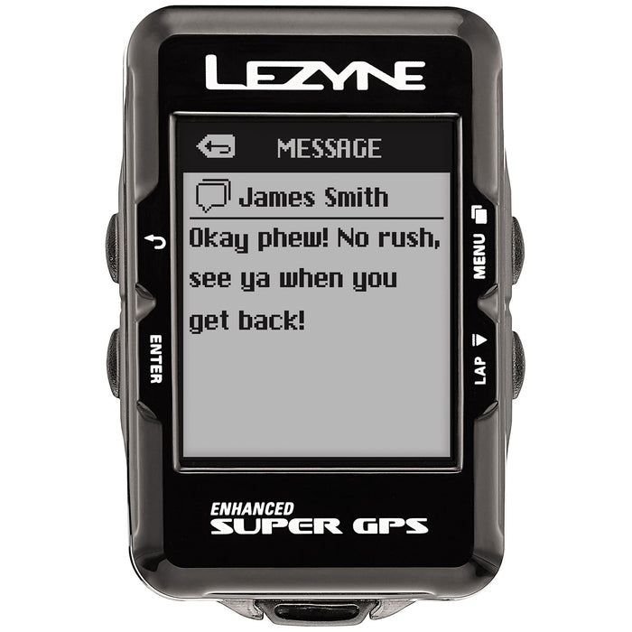 Lezyne Super GPS Bike Computer Black