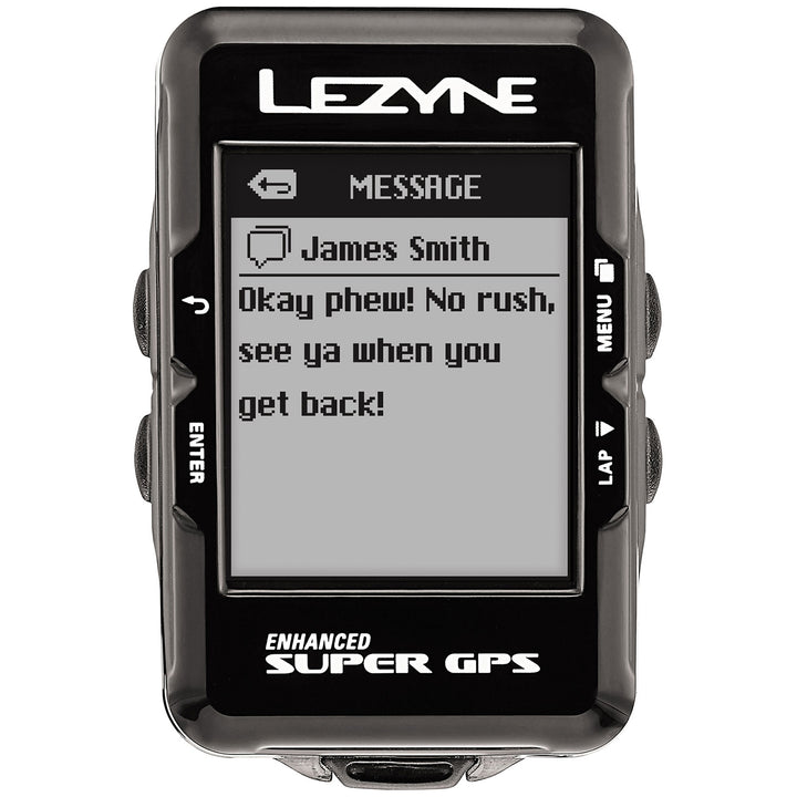 Lezyne Super GPS Bike Computer Black