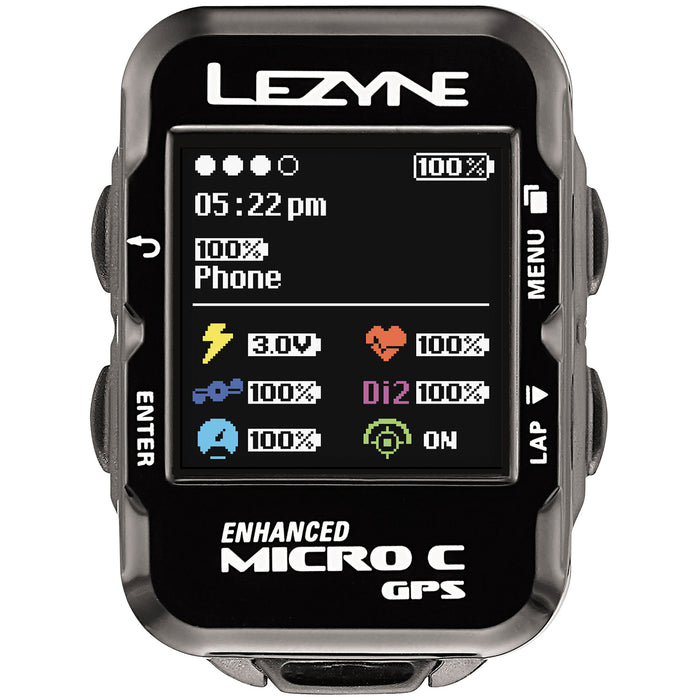 Lezyne Micro C GPS Watch Black