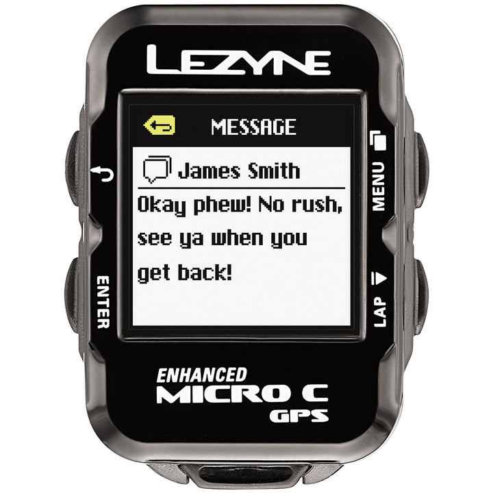 Lezyne Micro C GPS Watch Black
