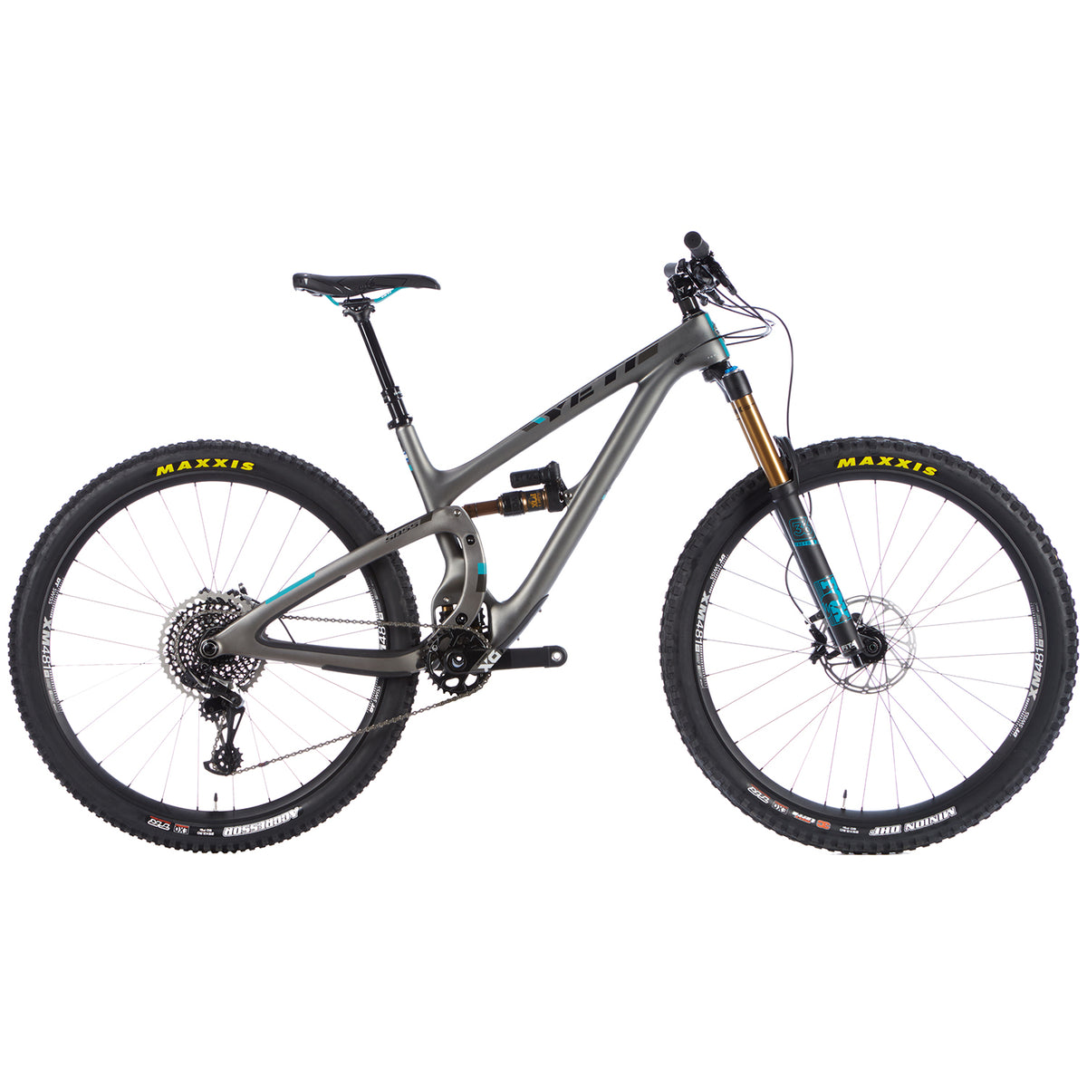 Yeti Cycles SB5.5 X01 Eagle Turq Complete Mountain Bike 2017 Anthracite Side View