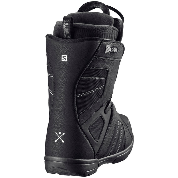 Salomon Titan Quicklock Snowboard Boots 2017 Black/Atob/Black Back View