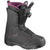 Salomon Pearl Boa Snowboard Boots - Women's 2017 Black/Bordeaux/Black Side View