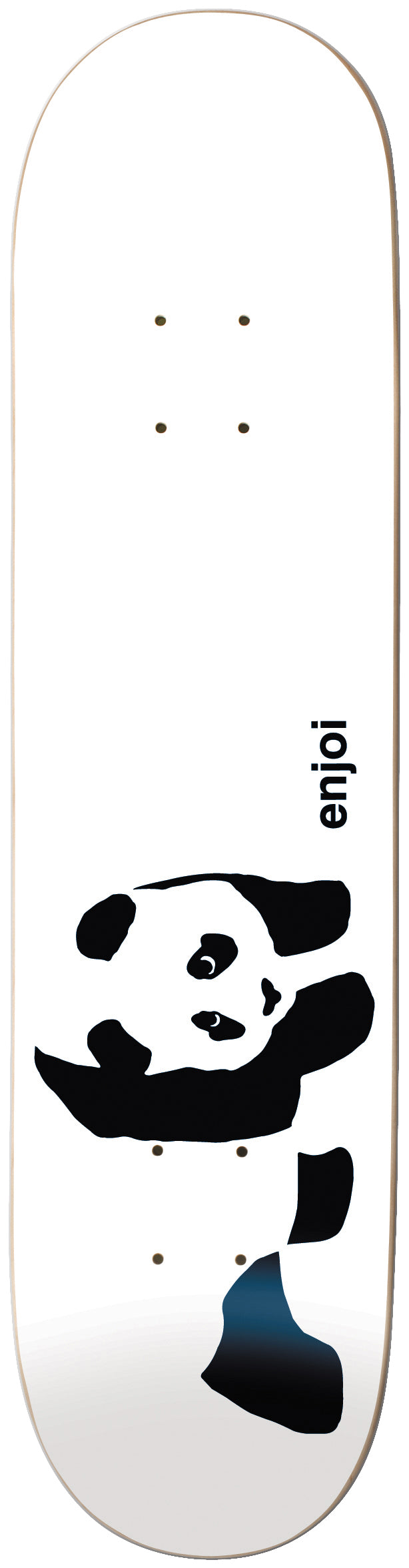 Enjoi Whitey Panda Logo R7 7.75 Skateboard Deck Front View