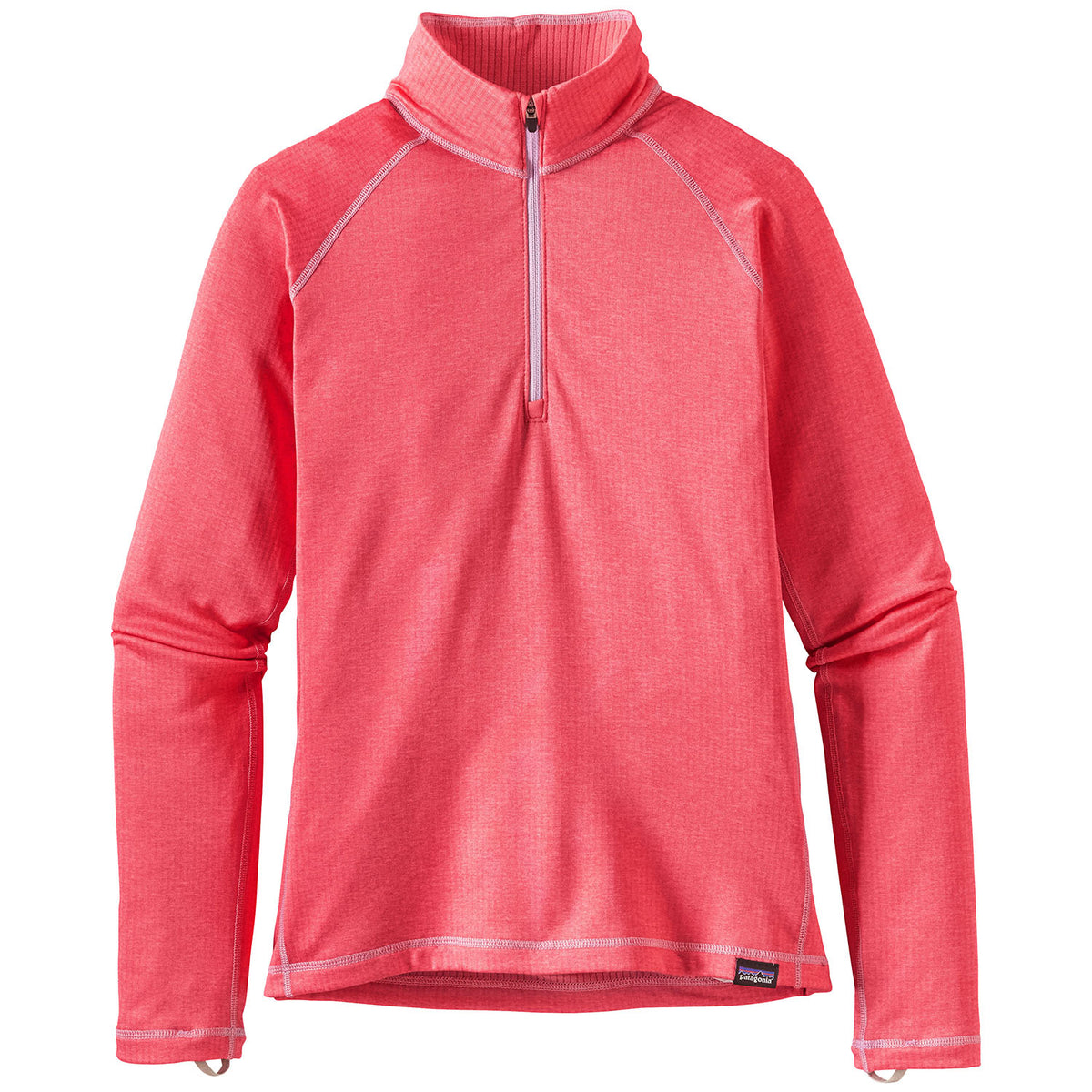 Patagonia Capilene Heavyweight Zip-Neck Top - Big Girls' Indy Pink