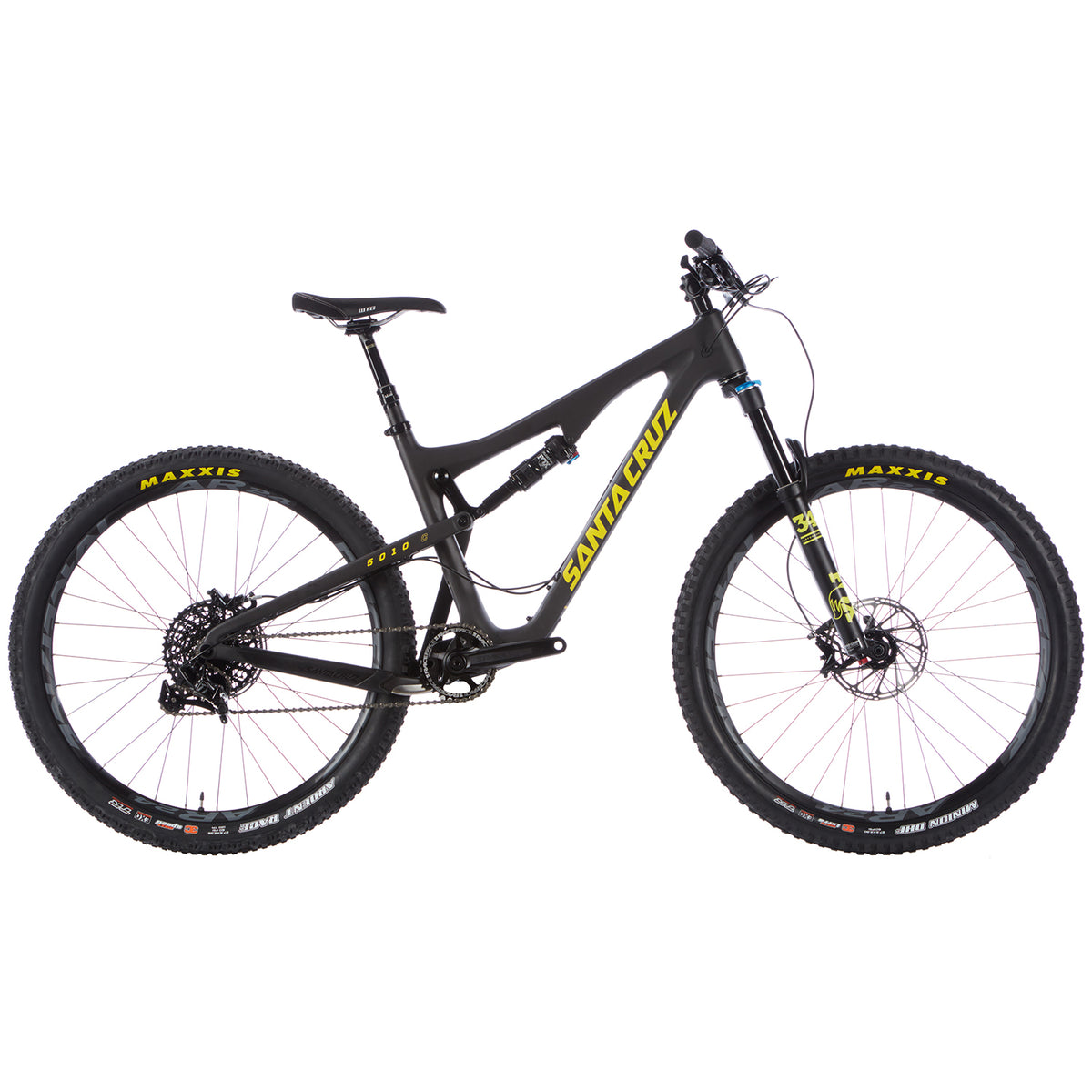 Santa Cruz Bicycles 5010 2 C S Complete Mountain Bike 2017 Matte Carbon & Yellow