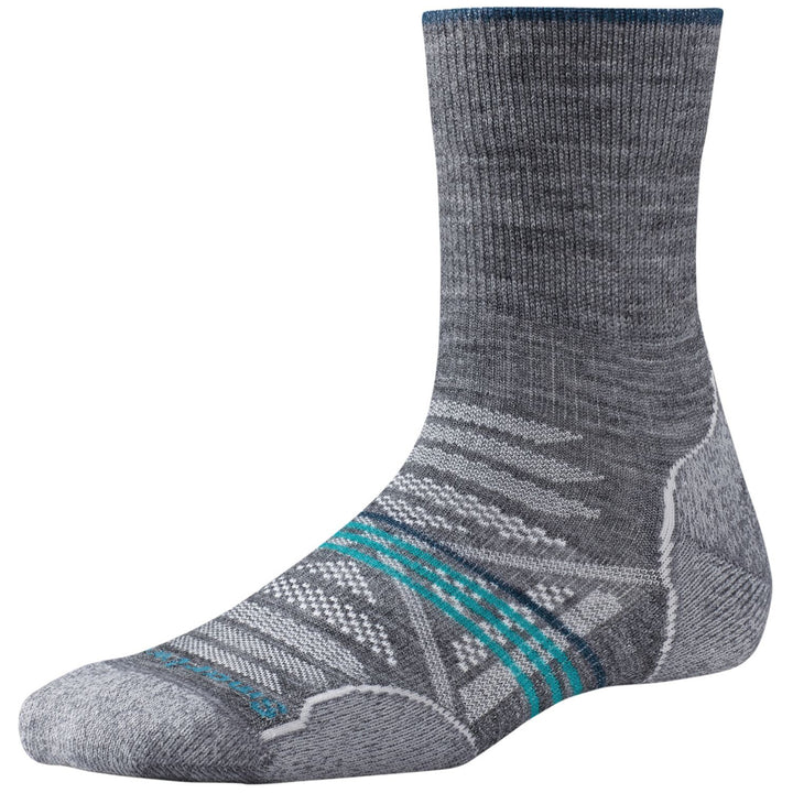 Smartwool PhD® Outdoor Light Mid Crew Socks - Women's Medium Gray