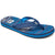 Reef Ahi Sandals - Little Boys' Blue Horizon Waves Front View