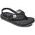 Reef Grom Roundhouse Sandals - Little Boys' Black Front View